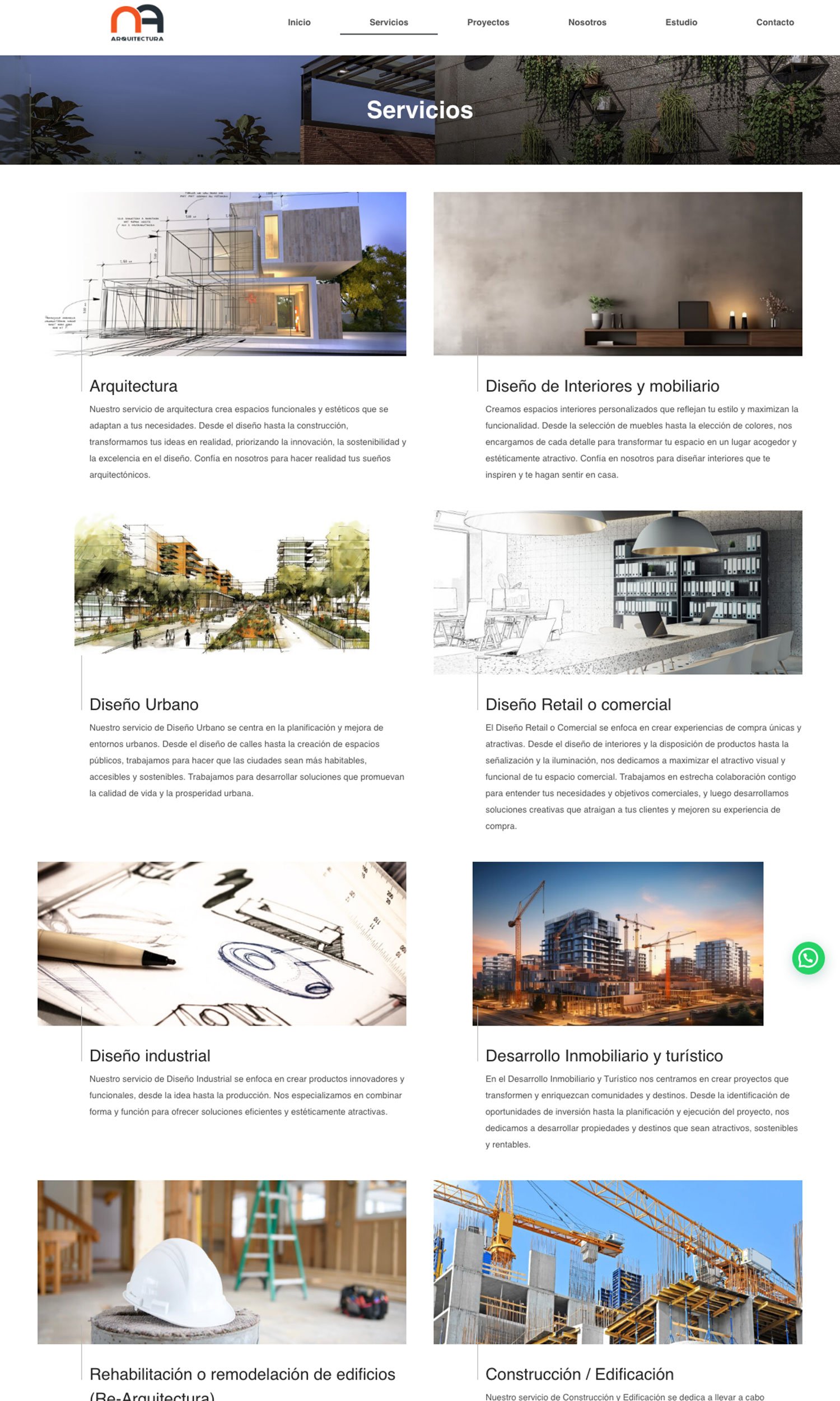  Sitio Web: NA Arquitectura 